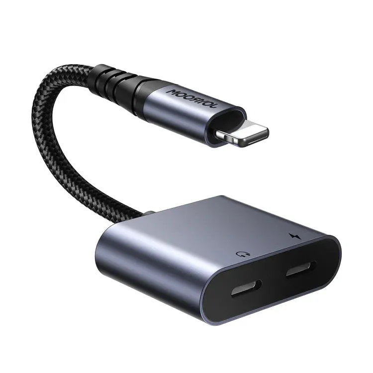 Joyroom Sy-L02 2 In 1 Audio Adapter Lightning To Dual Lightning - Black Steal the Deal Now Todays Hot Pick