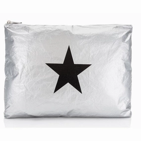 Hot Pick of the Day Daily Hot Deal Jumbo Zipper Pack Silver With Black Star