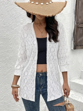 Flash Sale Now Lace Open Front Cover Up