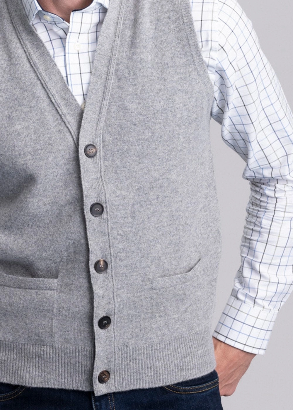Lambswool 2 Ply Waistcoat Limited Stock Alert