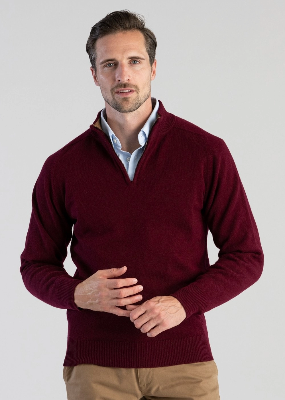 Trendy Picks Today Surprise Offer Now Lambswool 2 Ply Zip Neck