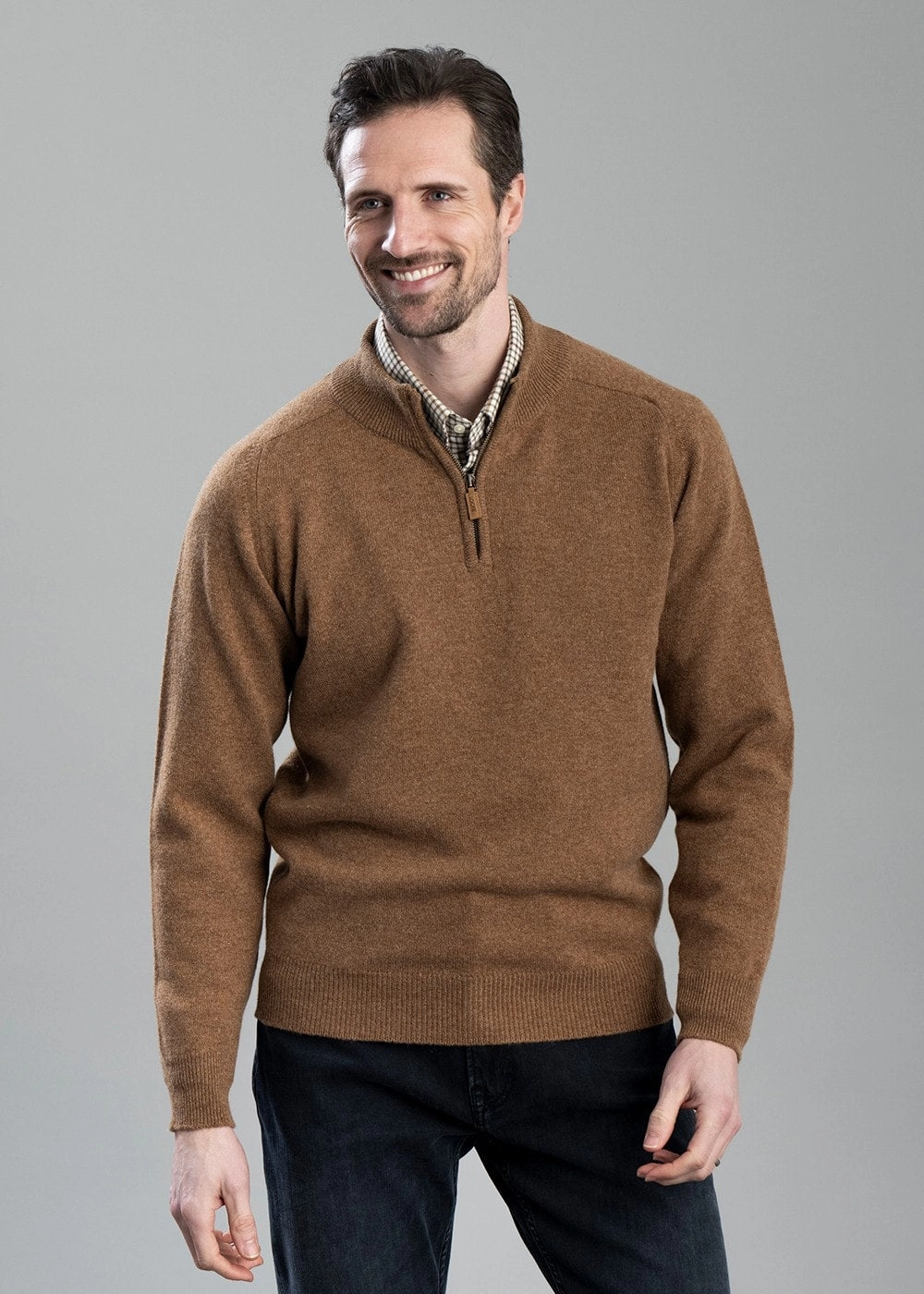 Lambswool 2 Ply Zip Neck Hot Sale Alert Instant Discount