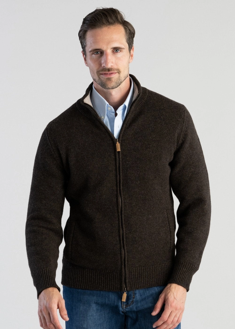 Lambswool 4 Ply Plain Jacket Hot Savings Alert