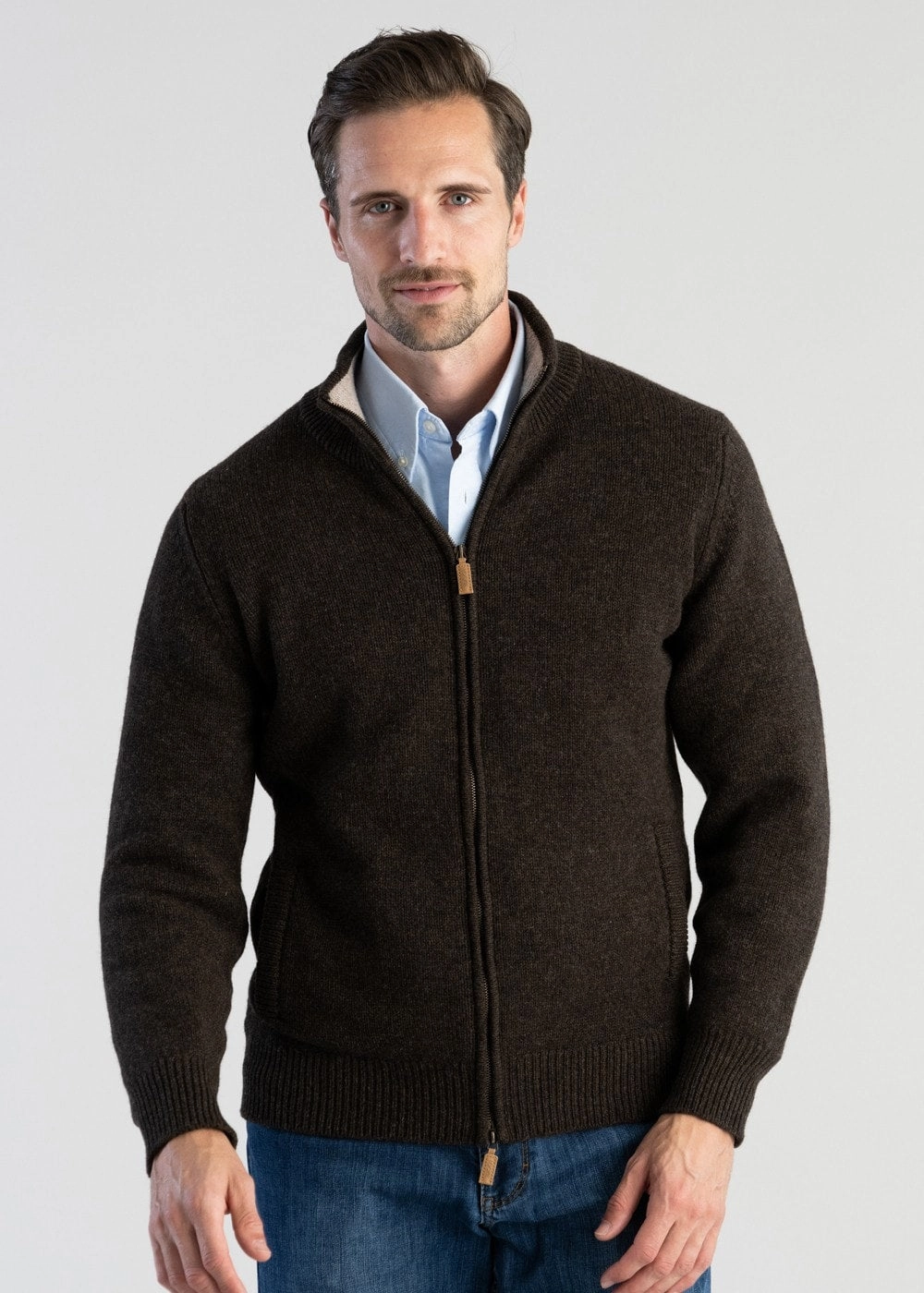 Perfect Gift Sale Lambswool 4 Ply Plain Jacket
