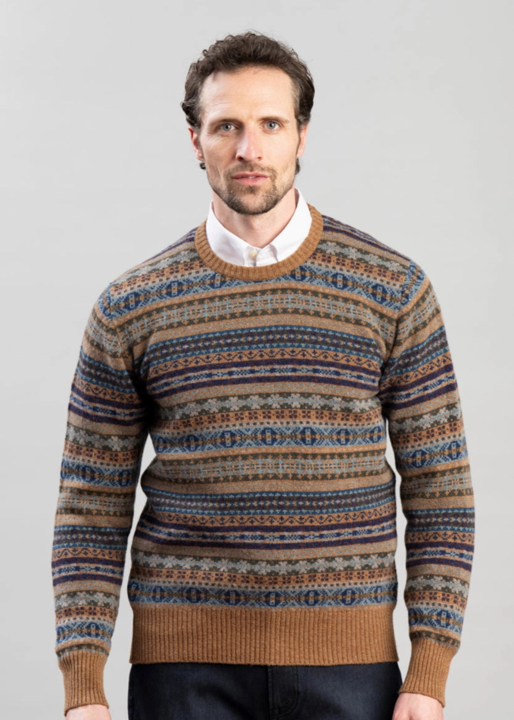 Hot Offer Ending Soon Lambswool Fairisle Crew