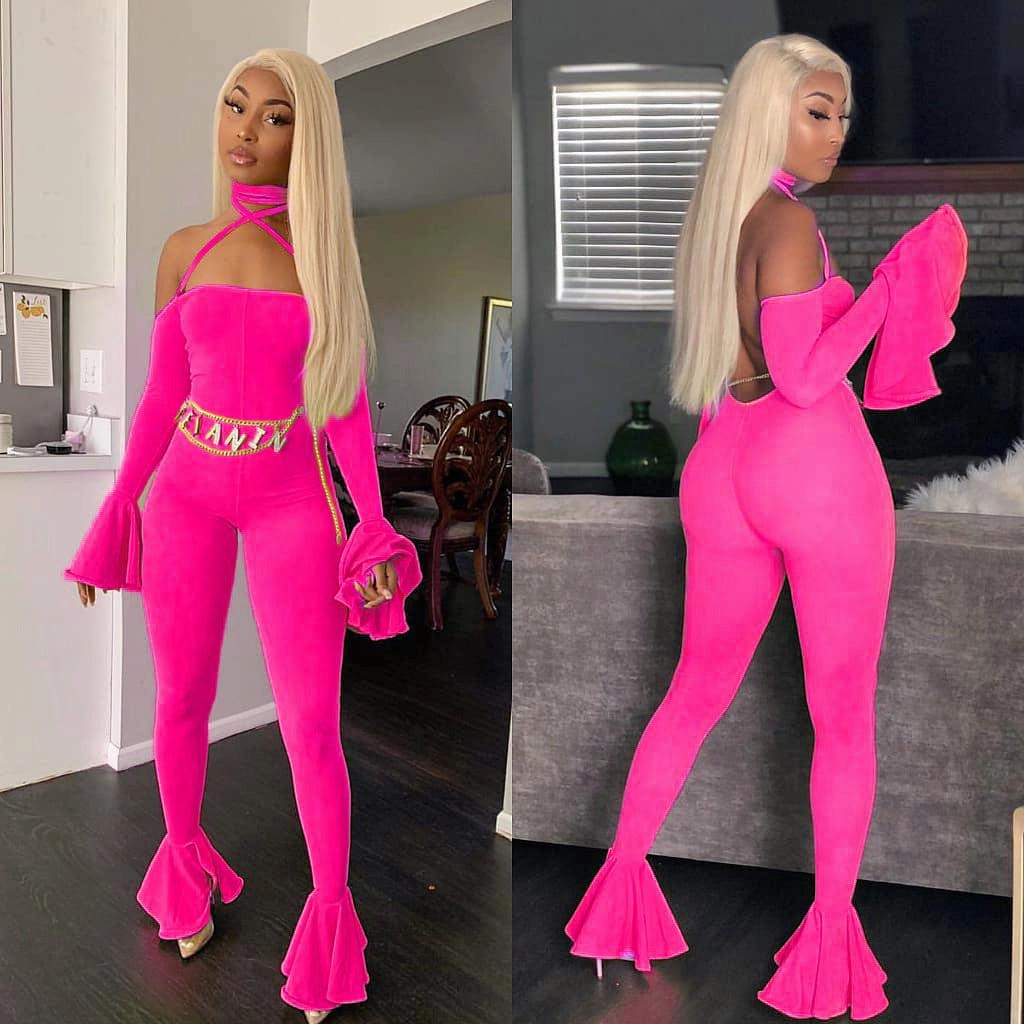 Land Of Nostalgia Women'S Casual Club Wear Sexy Backless Jumpsuit By Land Of Nostalgia Flash Sale Alert Flash Sale Alert Now