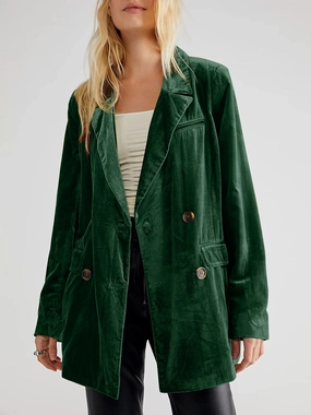 MustHave Deal Instant Savings Deal Lapel Collar Long Sleeve Blazer With Pockets