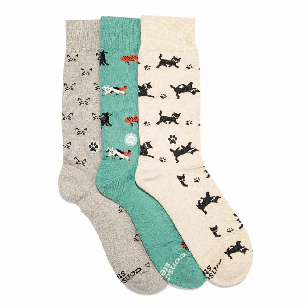 Limited Offer Alert Hot Discount Deal Gift Box - Socks That Save Cats