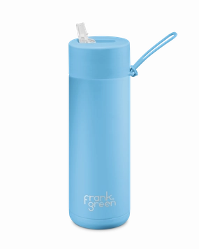 Frank Green Ceramic Reusable Drink Bottle 20Oz With Straw Lid - Sky Blue Daily Deal Frenzy Todays Hot Pick