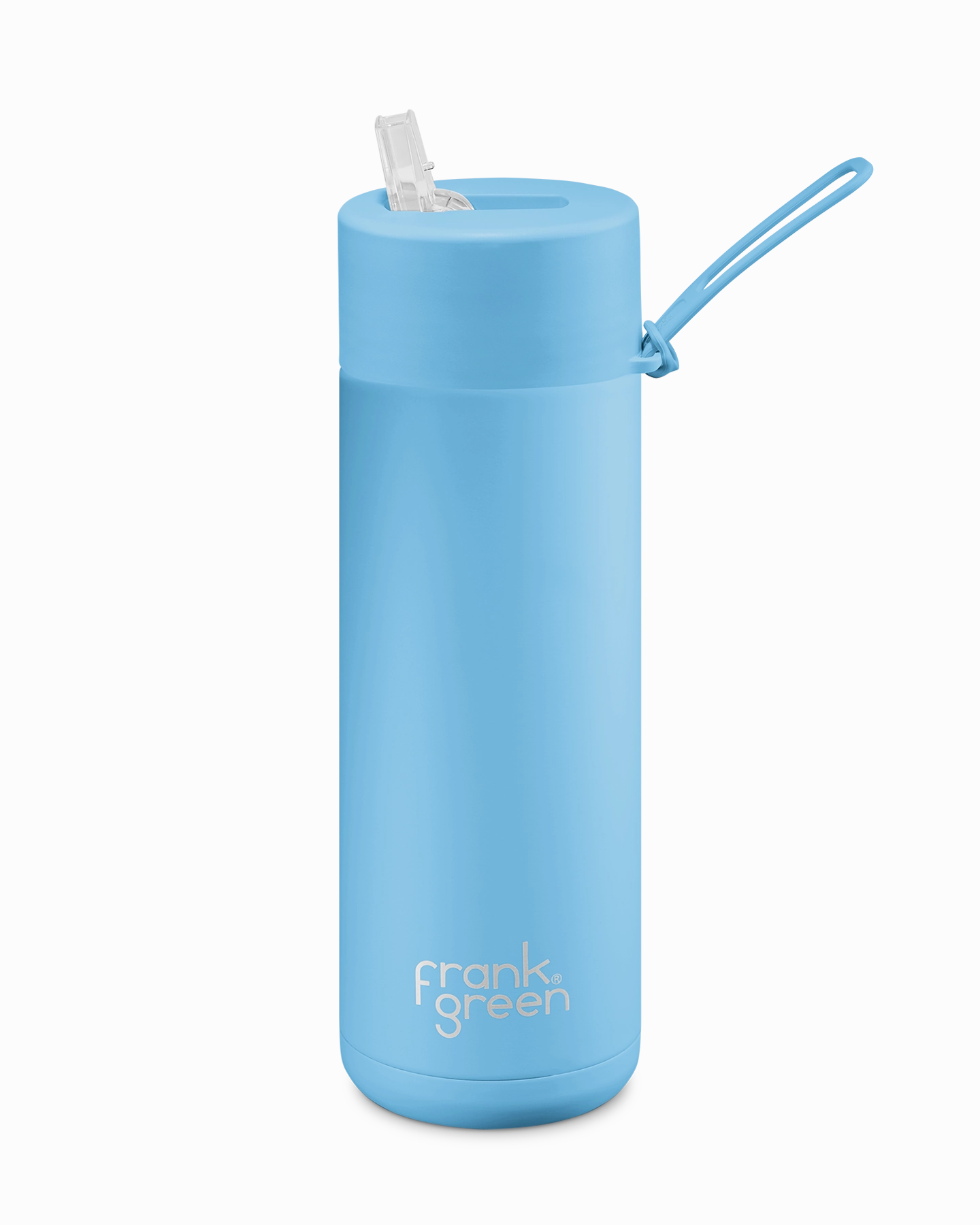 Frank Green Ceramic Reusable Drink Bottle 20Oz With Straw Lid - Sky Blue Daily Deal Frenzy Todays Hot Pick