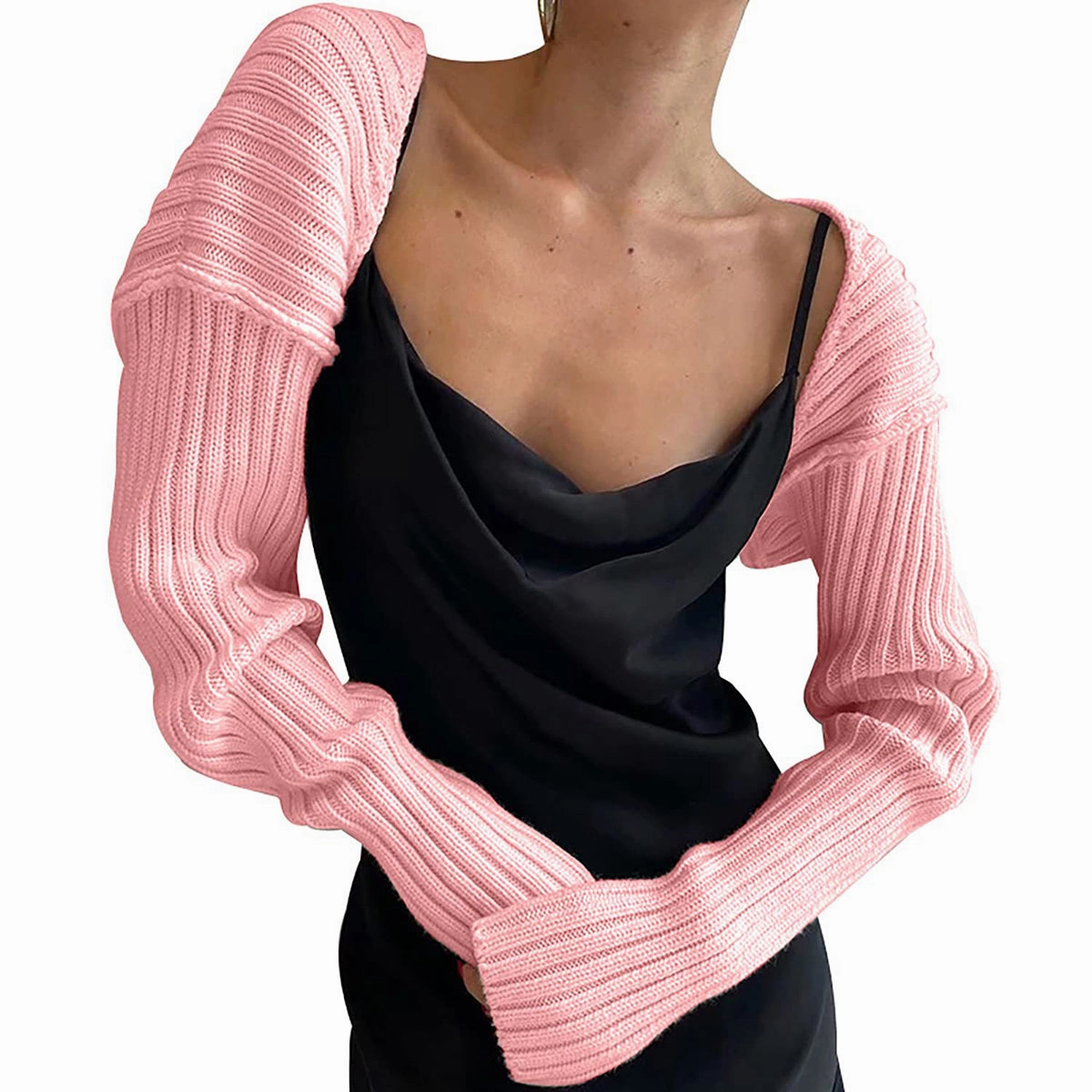 Long Sleeve Knit Bolero Daily Clearance Deal