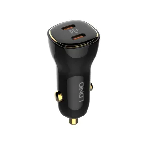 EndofWeek Deals Ldnio C104 60W Dual Pd Super Fast Car Charger