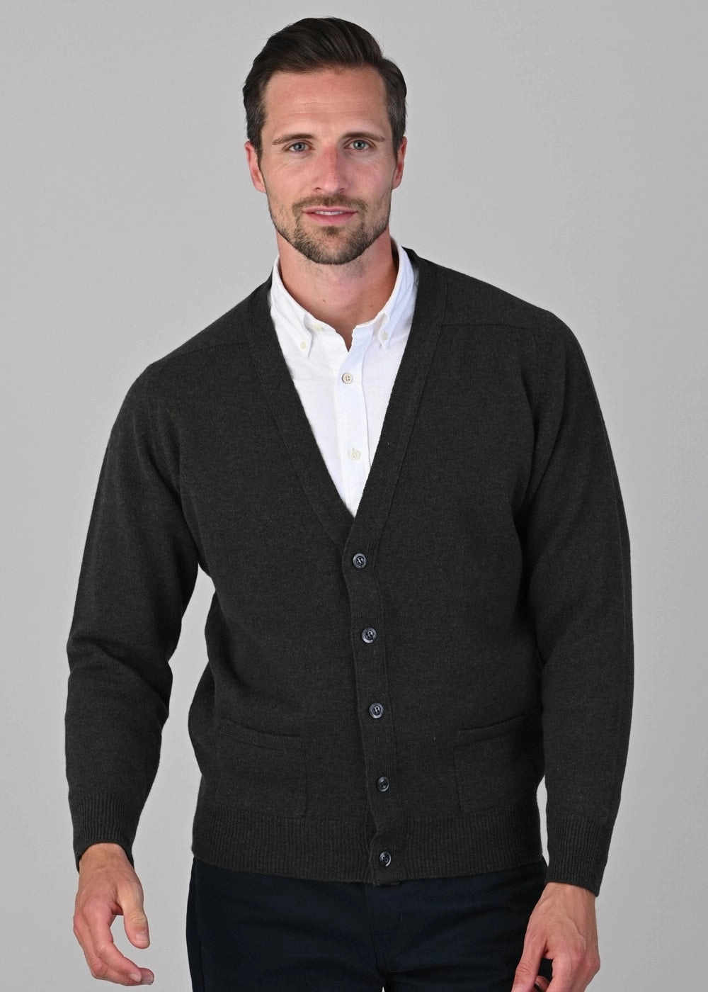 Limited Stock Deals Leven 2 Ply Lambswool Cardigan