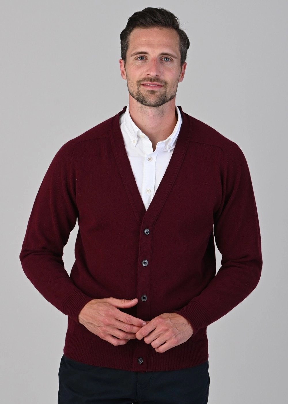 Hot Deals Today Leven 2 Ply Lambswool Cardigan