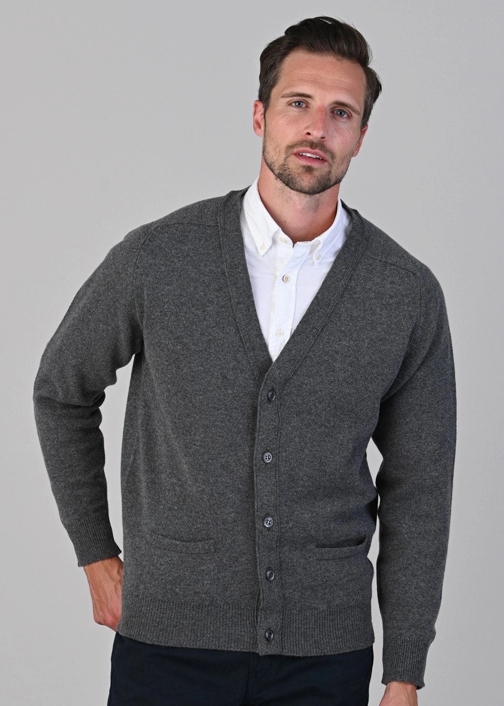 Leven 2 Ply Lambswool Cardigan Hot Pick Online