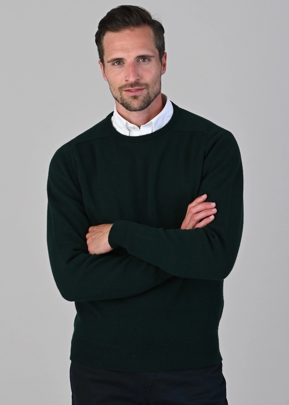 Leven 2 Ply Lambswool Crew Neck Online Exclusive Offer