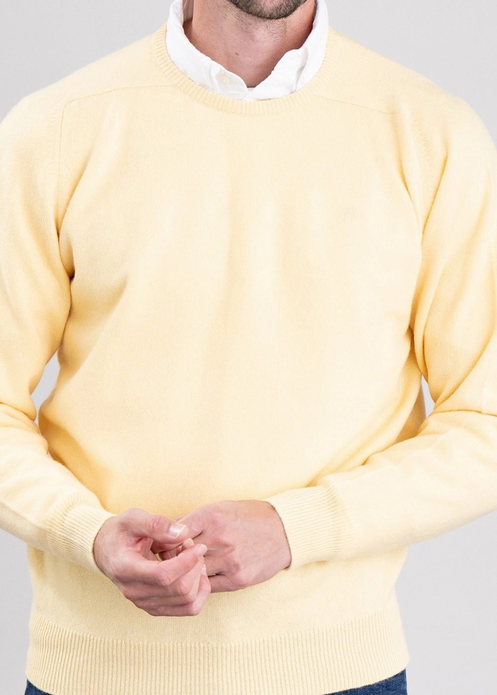 Leven 2 Ply Lambswool Crew Neck Dont Miss Out