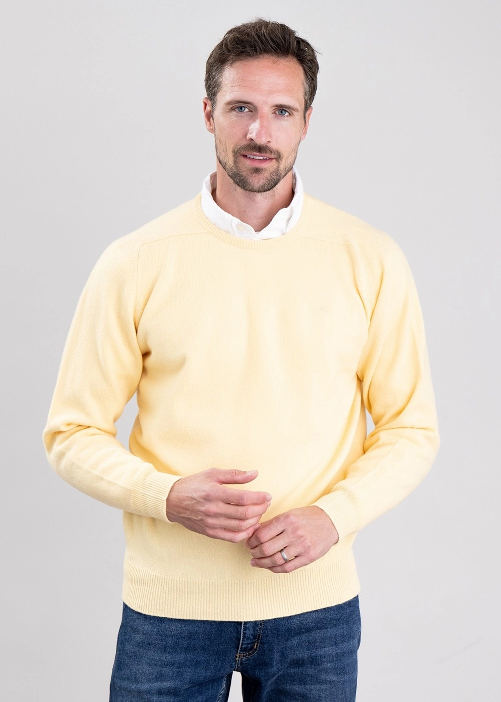 Dont Miss Big Savings Leven 2 Ply Lambswool Crew Neck