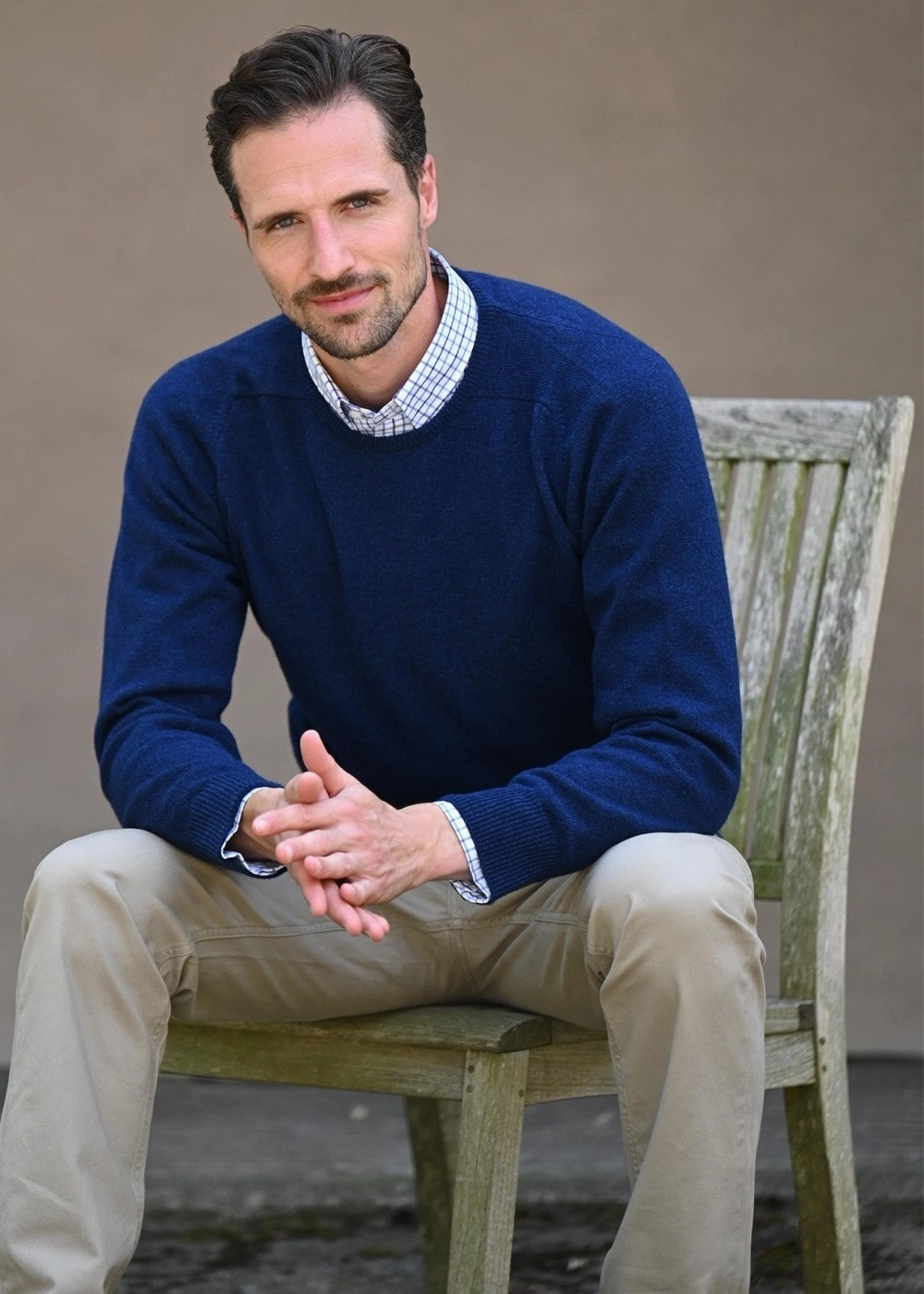 Leven 2 Ply Lambswool Crew Neck Trending Now Discount