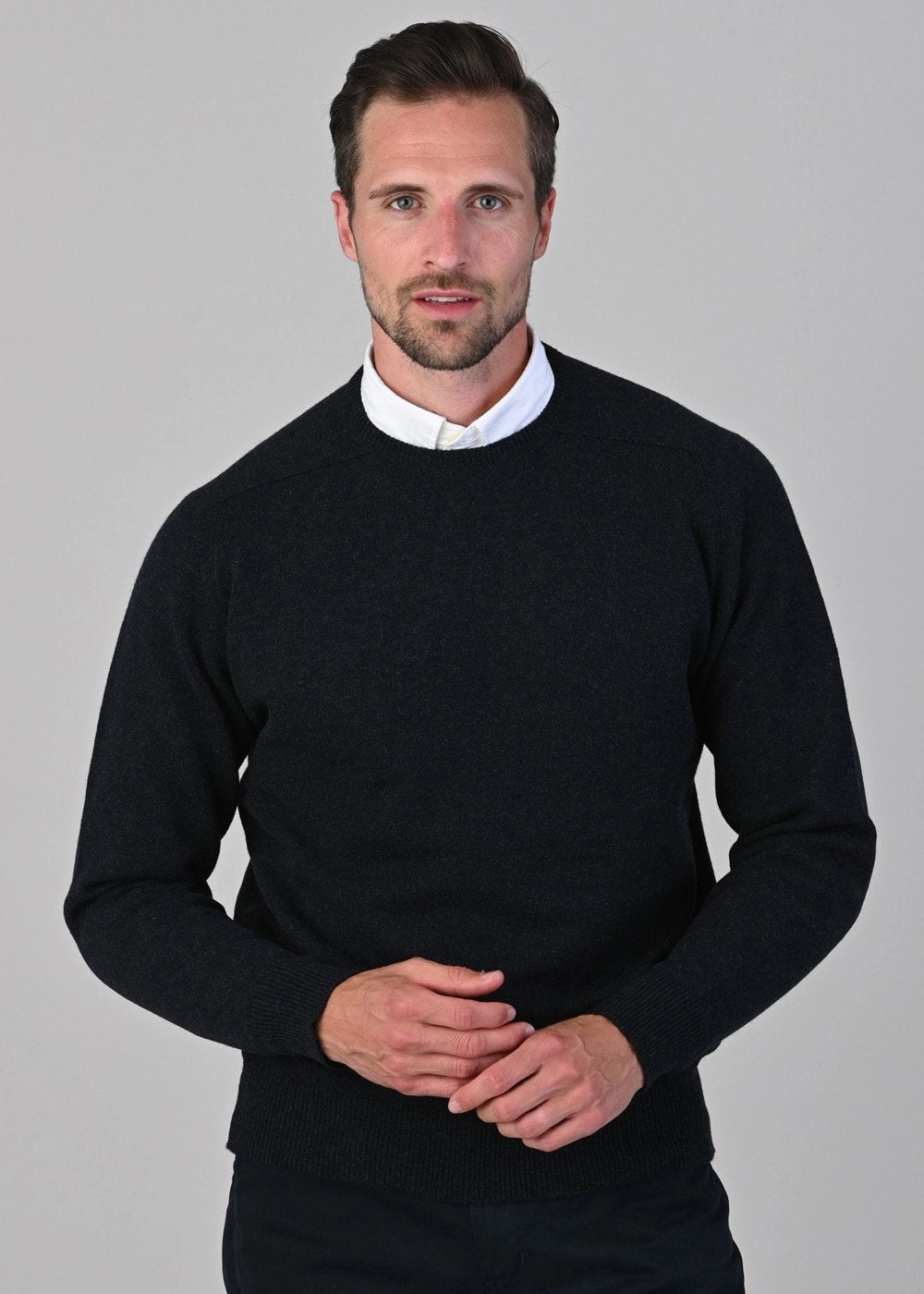 Trending Hot Deal Leven 2 Ply Lambswool Crew Neck Plus Size