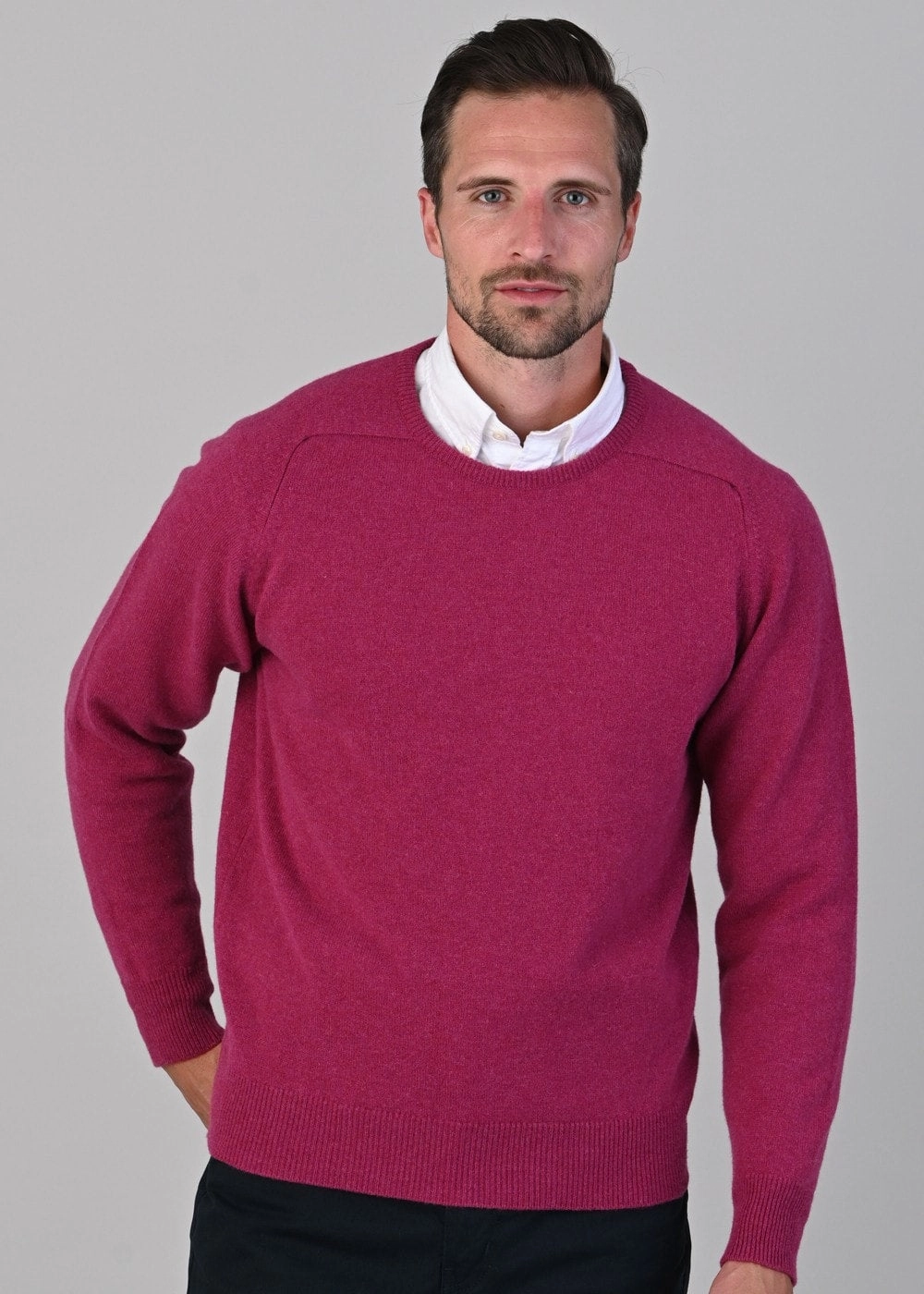 Special Deal Frenzy Leven 2 Ply Lambswool Crew Neck Plus Size