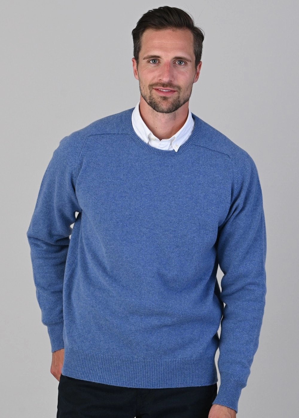 Leven 2 Ply Lambswool Crew Neck Plus Size Trendy Picks Today