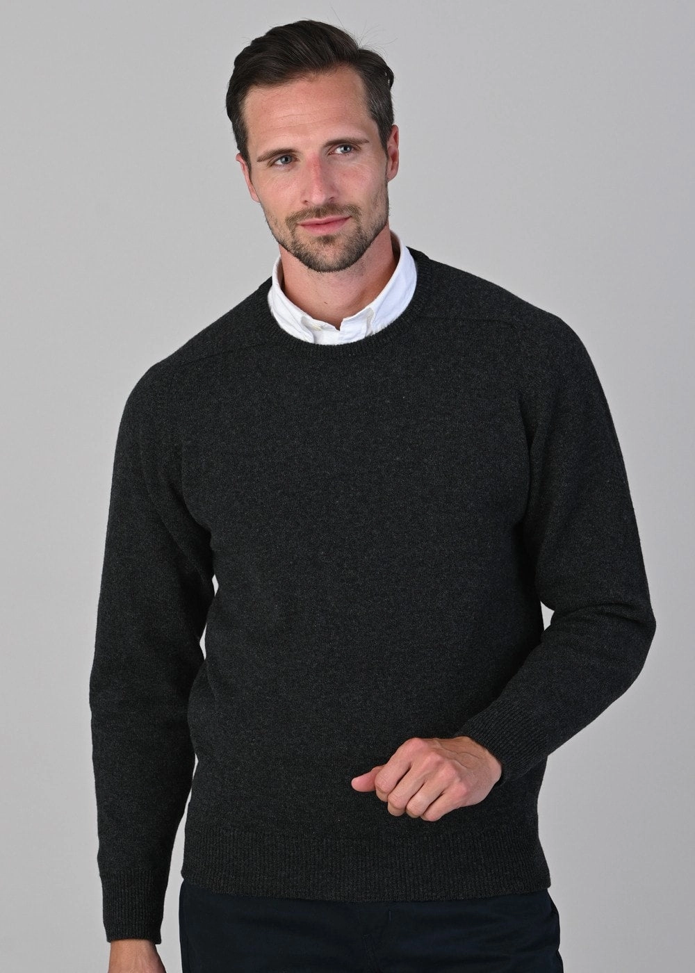 Leven 2 Ply Lambswool Crew Neck Special Deal Frenzy Shop Save Big
