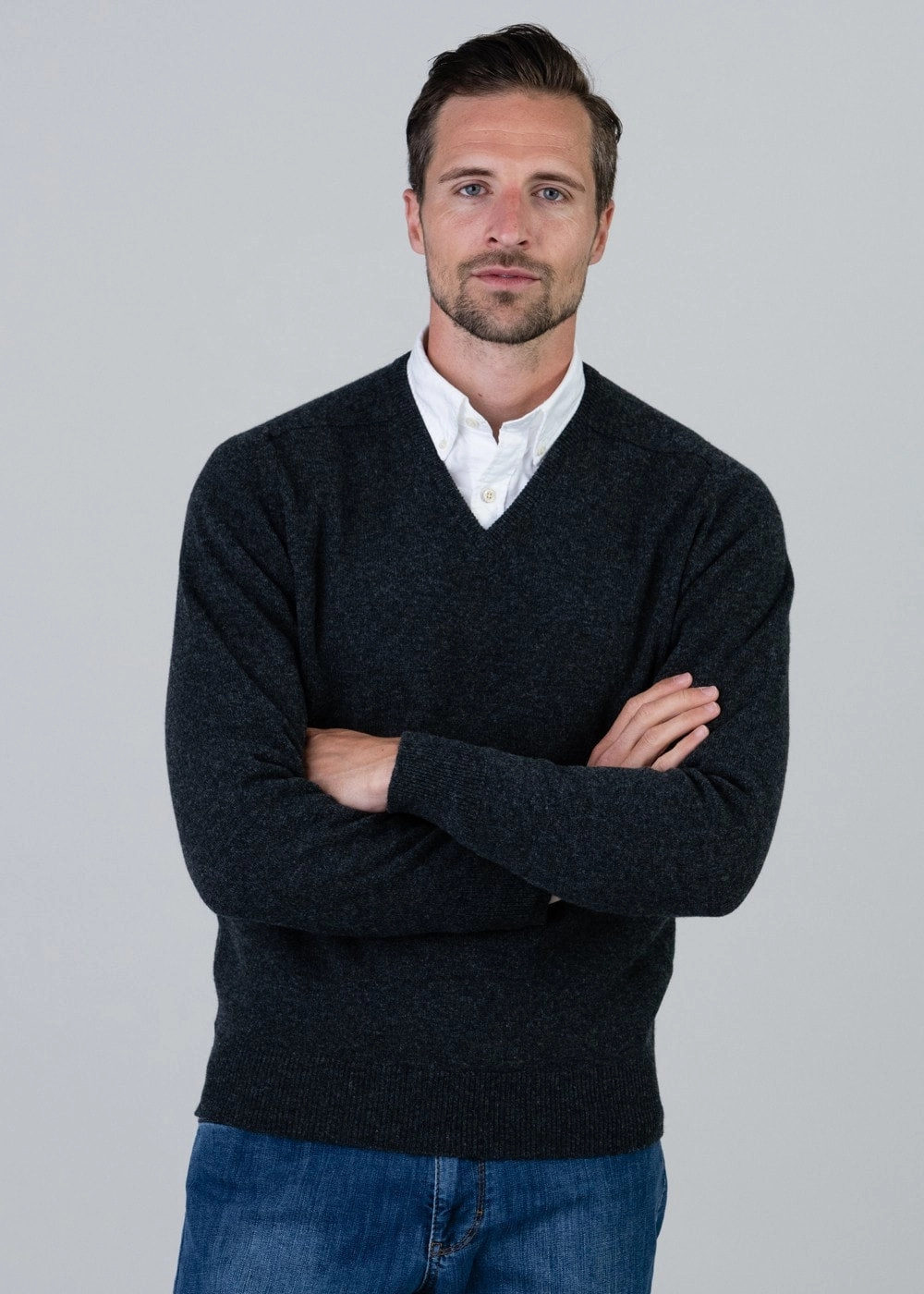 Leven 2 Ply Lambswool V-Neck Dont Wait Save Today