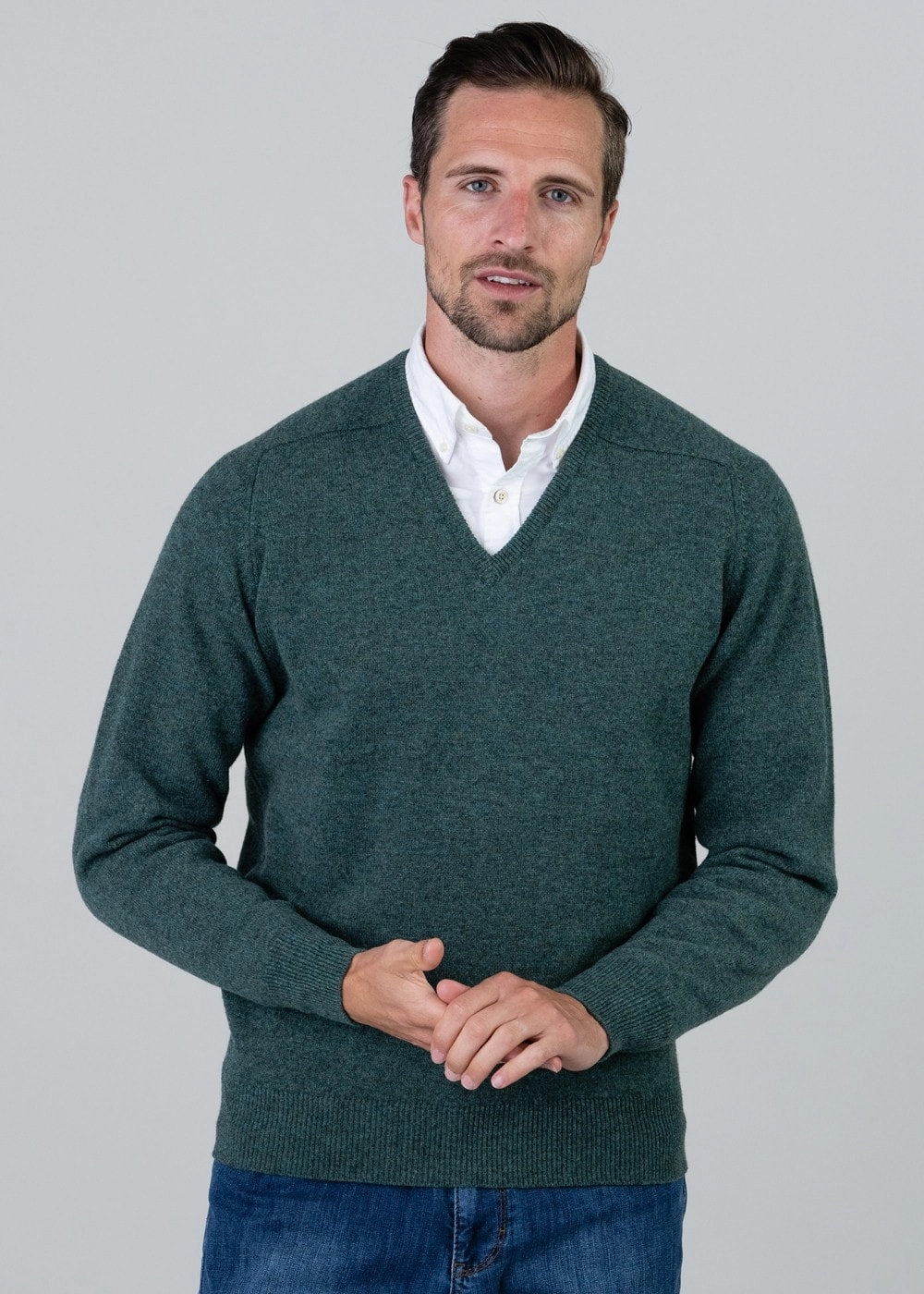 Leven 2 Ply Lambswool V-Neck Hot Offer Inside Big Savings Alert