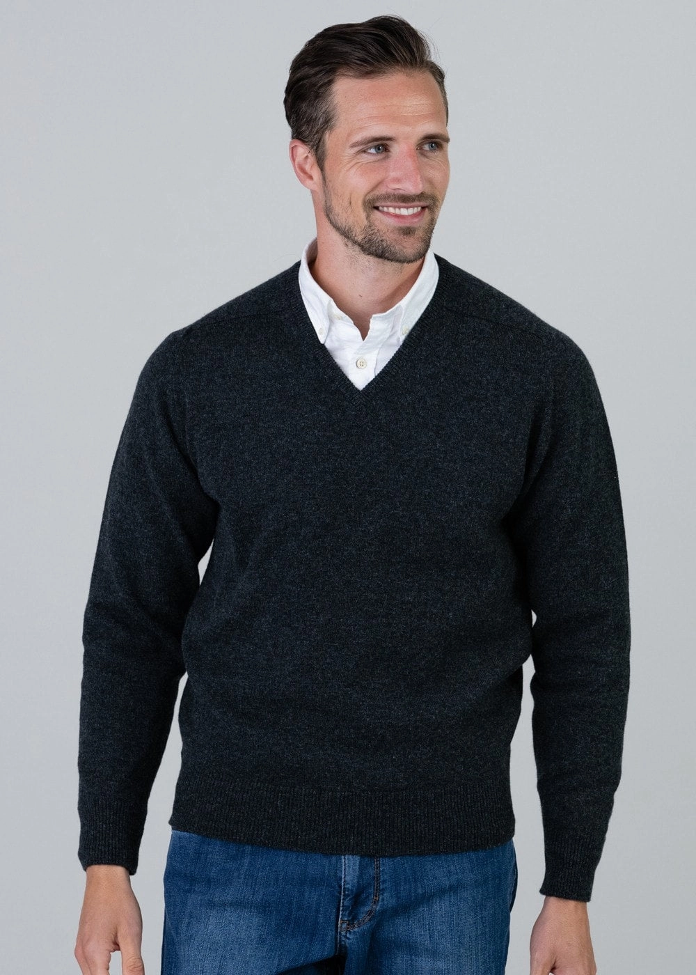 Leven 2 Ply Lambswool V-Neck Limited Time Steal