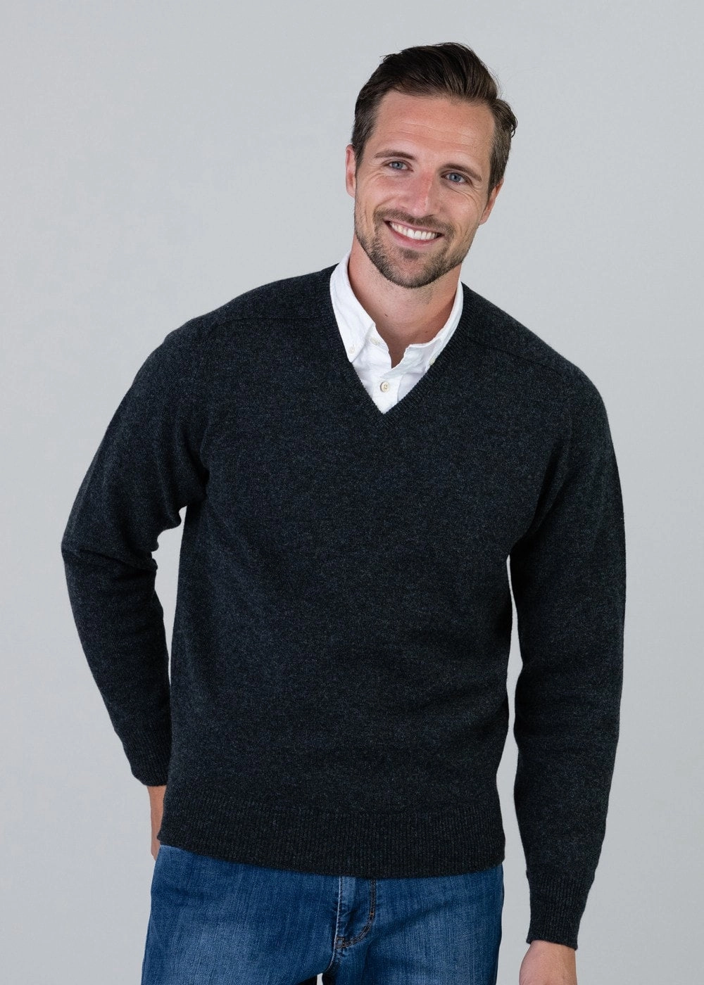 Instant Hot Deal Leven 2 Ply Lambswool V-Neck