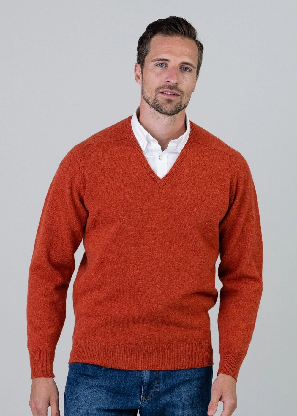 Leven 2 Ply Lambswool V-Neck Hot Sale Frenzy