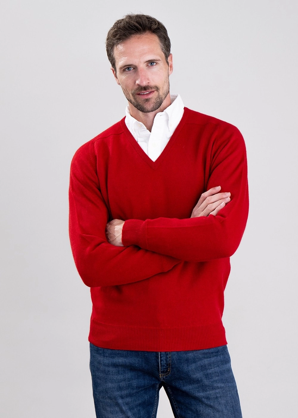 Best Seller Deal Weekend Sale Special Leven 2 Ply Lambswool V-Neck
