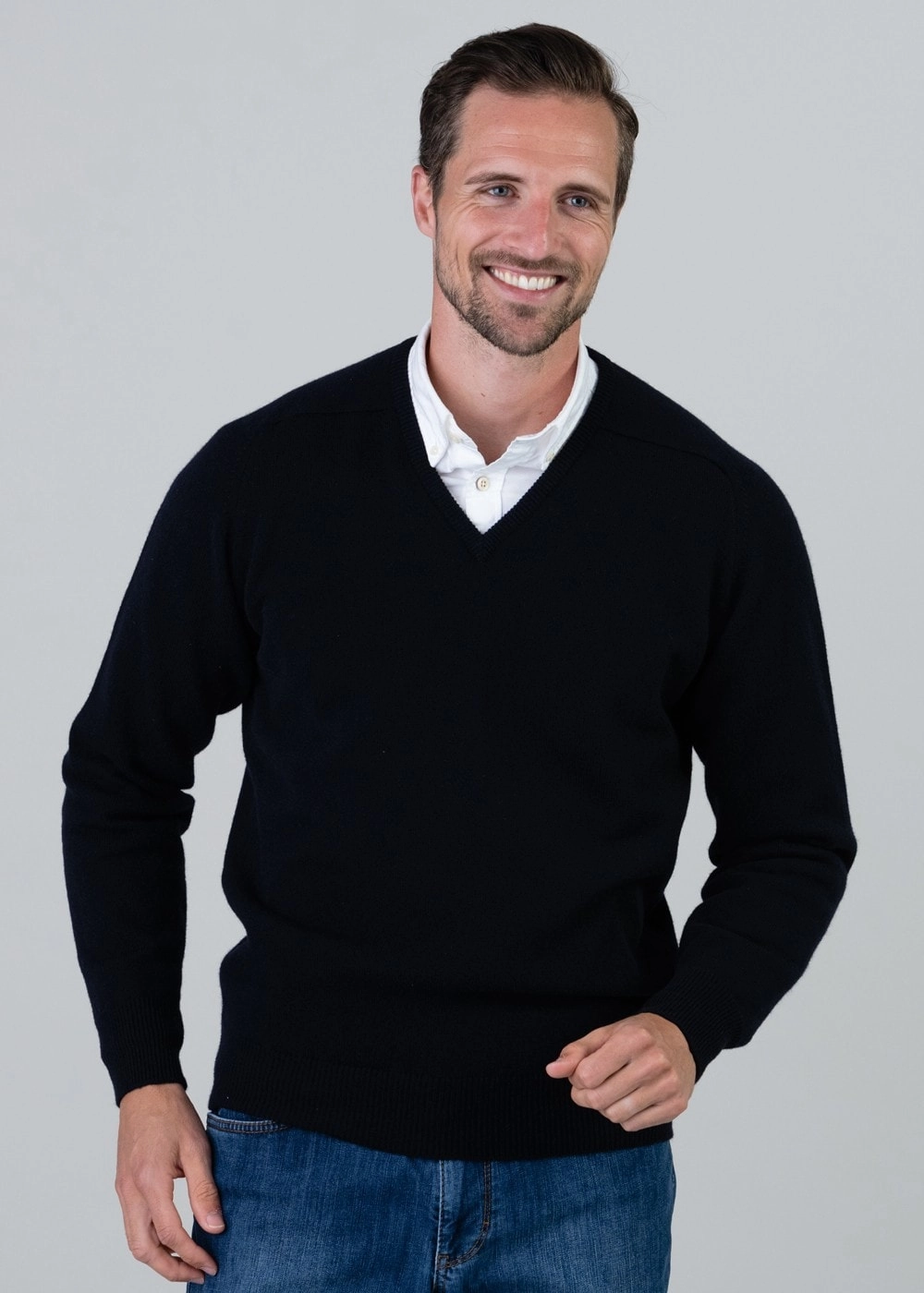 Leven 2 Ply Lambswool V-Neck Price Drop Frenzy