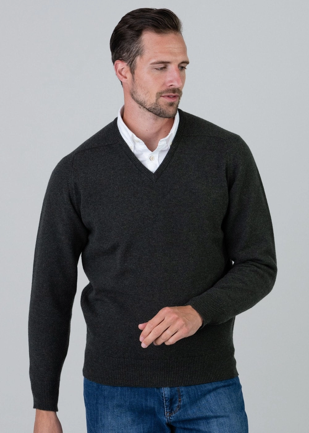 Mega Discount Today Trending Now Offer Leven 2 Ply Lambswool V-Neck