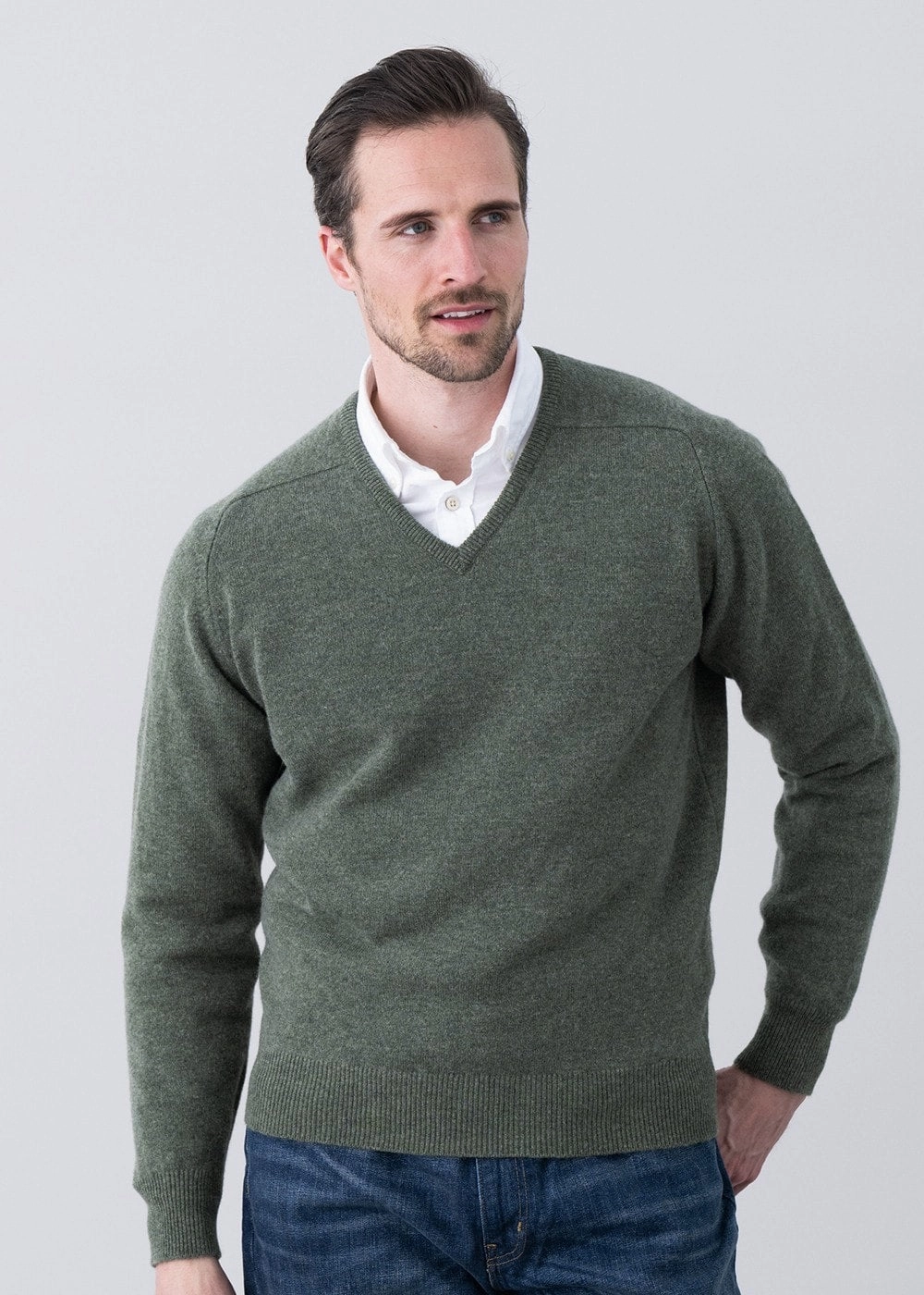 Leven 2 Ply Lambswool V-Neck Best Deal Online Special Online Offer