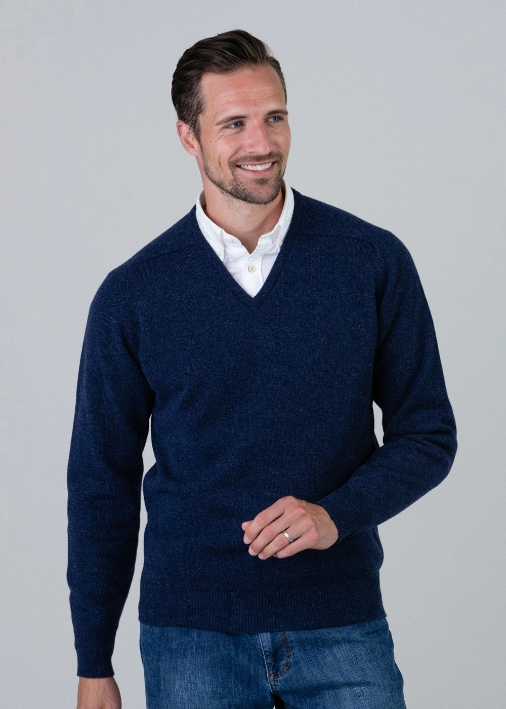 Leven 2 Ply Lambswool V-Neck Plus Size Big Savings Today