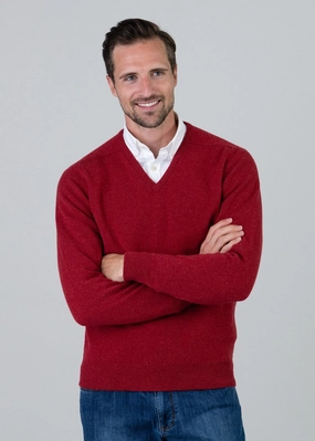 Limited Stock Deals Weekend Specials Leven 2 Ply Lambswool V-Neck Plus Size