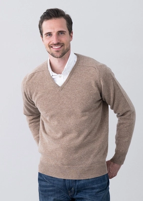 Dont Wait Save Today Leven 2 Ply Lambswool V-Neck