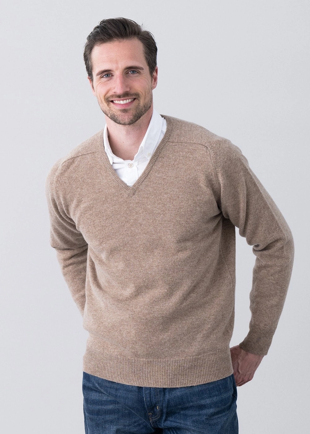 Leven 2 Ply Lambswool V-Neck Dont Miss This Deal