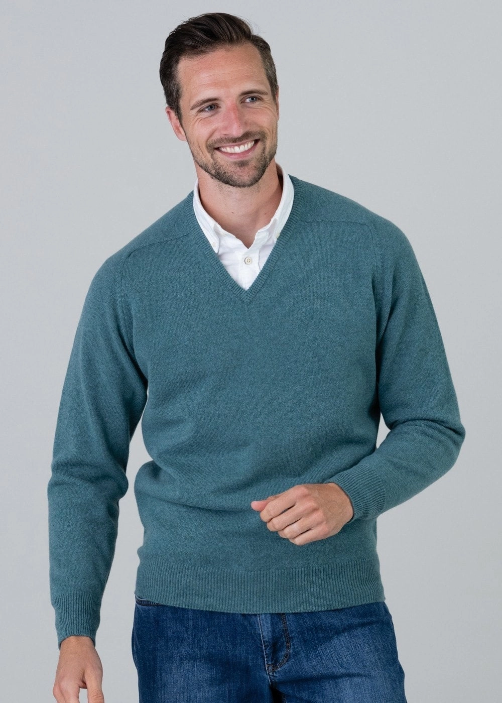 Leven 2 Ply Lambswool V-Neck Today Only Special