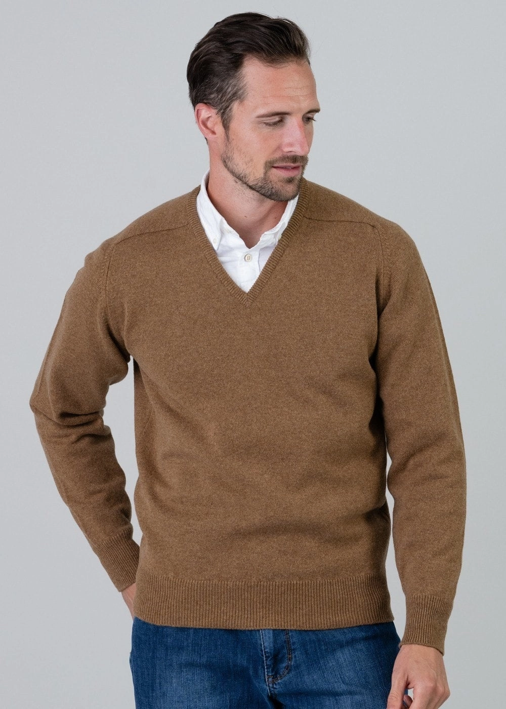 Leven 2 Ply Lambswool V-Neck Today Only Steal