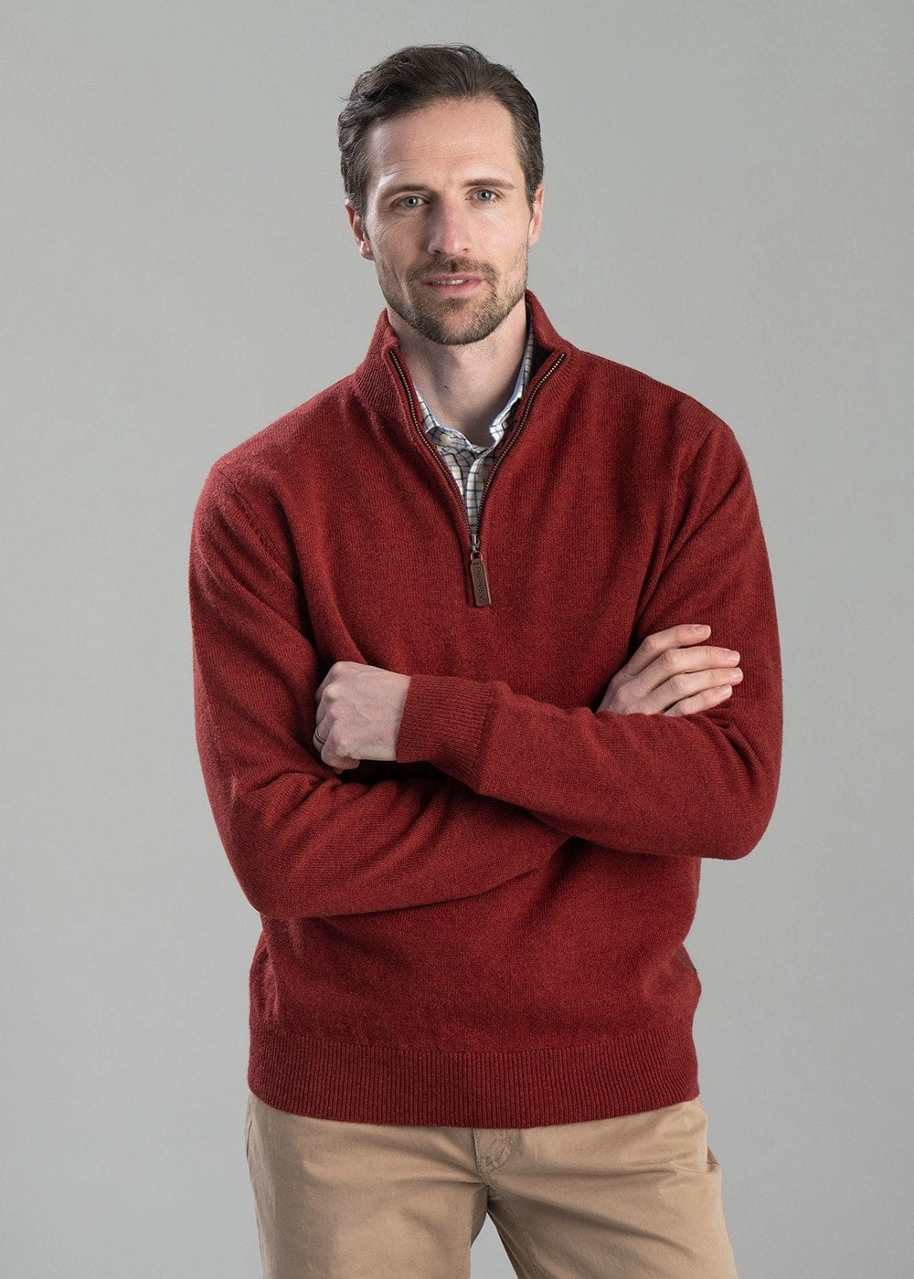Steal Todays Offer Lewis Lambswool 1/4 Zip Jumper