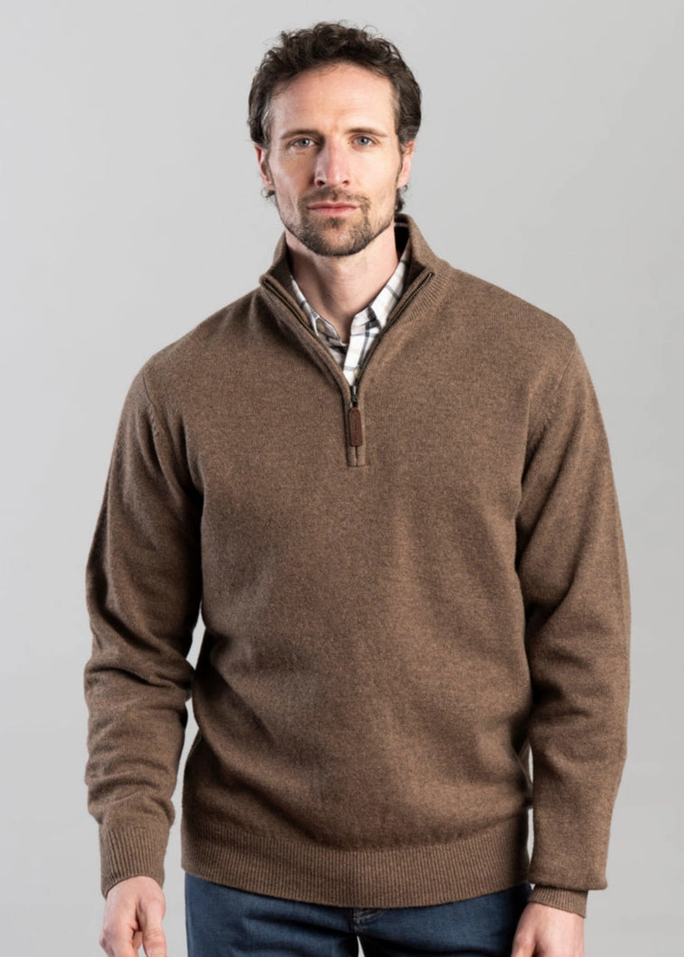 Deal of the Day Shop Hot Deals Lewis Lambswool 1/4 Zip Jumper