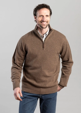 Lewis Lambswool 1/4 Zip Jumper Best Deal Online