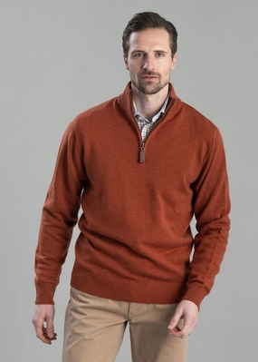 Lewis Lambswool 1/4 Zip Jumper Trending Offer Today
