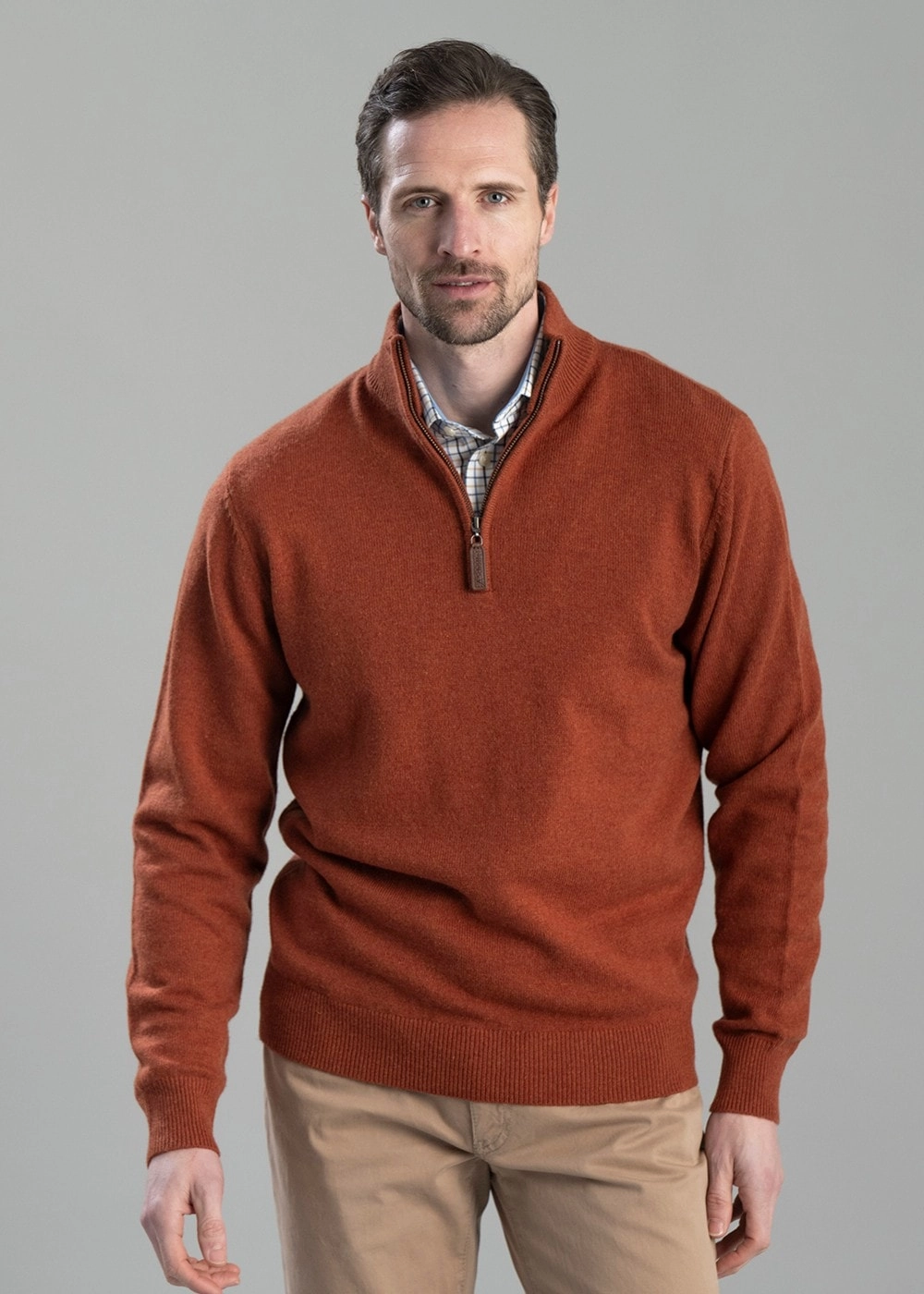 Lewis Lambswool 1/4 Zip Jumper Instant Savings Inside Hot Offer Inside