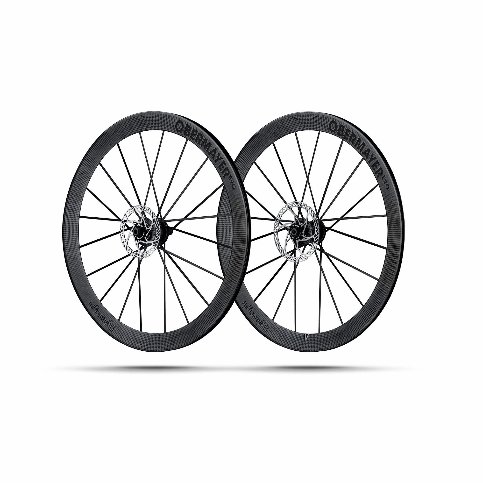 Lightweight Obermayer EVO Disc Tubeless Black Edition Wheelset