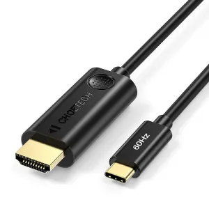 Shop Hot Picks Choetech Ch0019 Usb Type C To Hdmi Cable 1.8M/6Ft 4K@60Hz