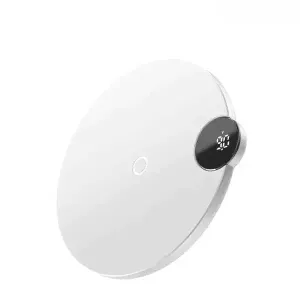 Instant Discount Baseus Led Digital Display 15W Wireless Charger - White